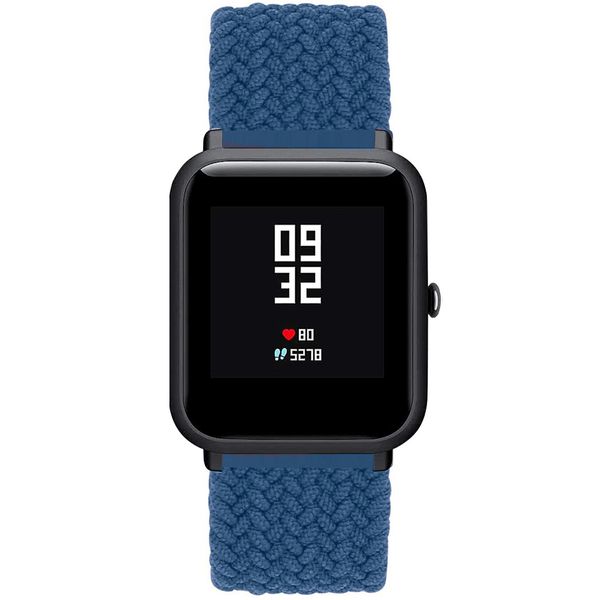 imoshion Geflochtenes Nylon-Armband Amazfit GTS / BIP - Dunkelblau