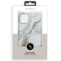 Selencia Maya Fashion Backcover iPhone 12 (Pro) - Marble Stone