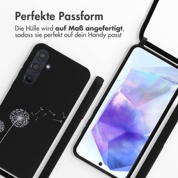 imoshion SilikonHülle design mit Band Samsung Galaxy A55 - Dandelion Black