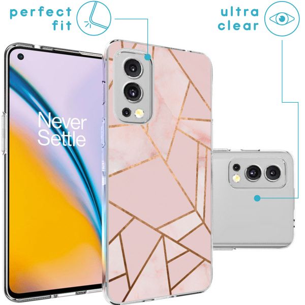 imoshion Design Hülle für das OnePlus Nord 2 - Pink Graphic