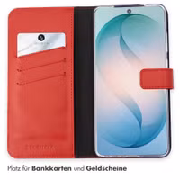 Selencia Echtleder Klapphülle Samsung Galaxy S26 Ultra - Rot