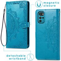 imoshion Mandala Klapphülle für das Motorola Moto G22 - Türkis