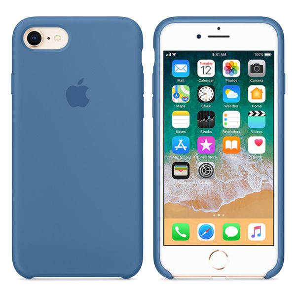 Apple Silikoncase Apple iPhone SE (2022 / 2020) / 8 / 7 - Denim Blue