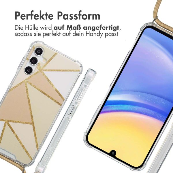 imoshion Design Hülle mit Band Samsung Galaxy A16 - Beige Graphic