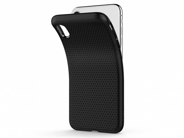 Spigen Liquid Air™ Backcover Apple iPhone Xr - Schwarz