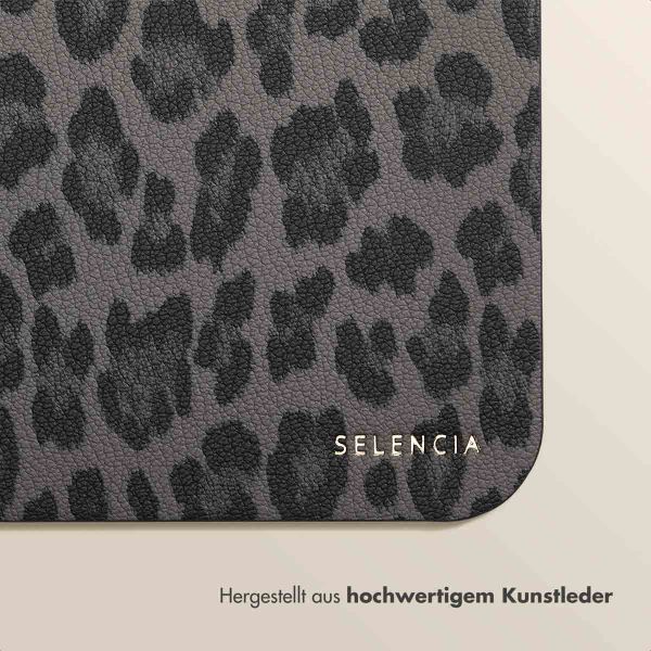 Selencia Sabi Kunstleder-Mauspad - 20 x 24 cm - Midnight Black
