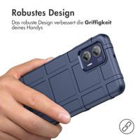 imoshion Rugged Shield Backcover für das Motorola Moto G73 - Dunkelblau