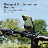 imoshion Aluminium Fahrrad-Handyhalterung - Leichtgewicht - Universal - Schwarz