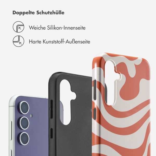 Selencia Vivid Back Cover Samsung Galaxy S23 FE - Dream Swirl Orange