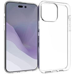 Accezz Clear TPU Backcover Apple iPhone 14 Pro Max - Transparent