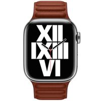 Apple Leather Link für die Apple Watch Series 1-9 / SE - 38/40/41 mm / Series 10 - 42 mm - Größe S/M - Umber