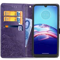 Mandala Klapphülle Motorola Moto E6s - Violett