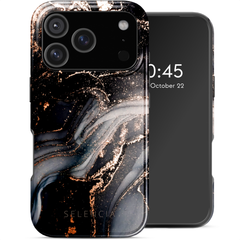 Selencia Vivid Rückabdeckung mit MagSafe Apple iPhone 17 Pro - Chic Marble Black