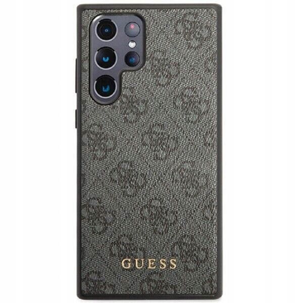 Guess 4G Classic Logo Back Cover Samsung Galaxy S24 Ultra - Schwarz