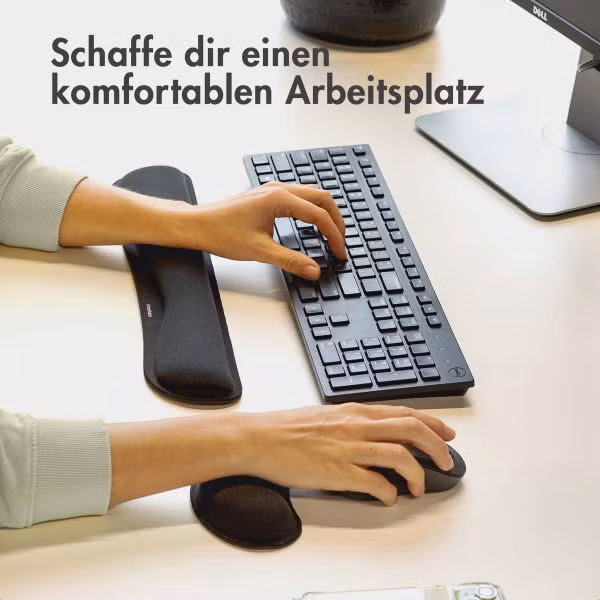 imoshion Ergonomische Handgelenkstütze – für Tastatur und Maus – Schwarz