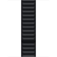 Apple Leather Link für die Apple Watch Series 1 bis 9 / SE (38/40/41 mm) | Series 10 (42 mm) - Größe M/L - Midnight