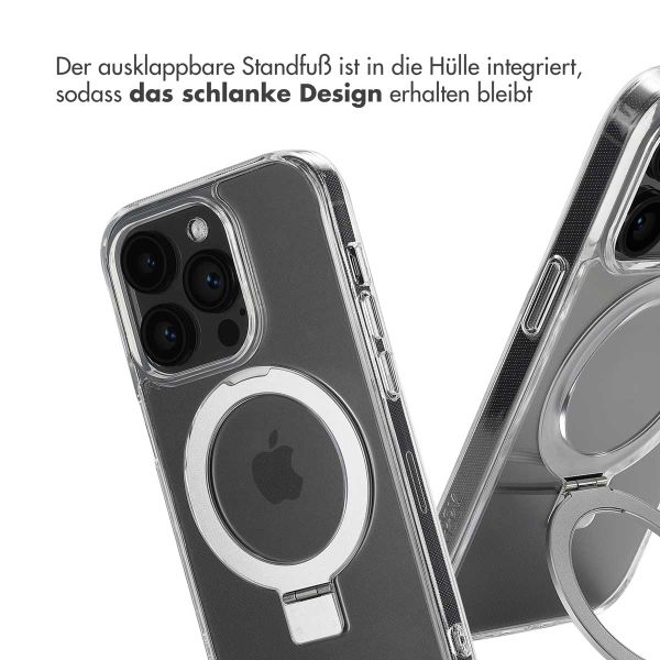 Accezz Ring Stand Backcover mit MagSafe für das Apple iPhone 14 Pro - Transparent