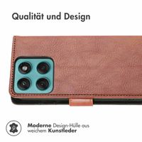imoshion Luxuriöse Klapphülle Motorola Edge 60 Pro - Braun