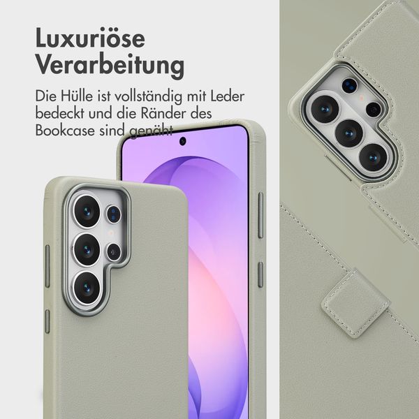 Accezz 2-in-1 Klapphülle aus Leder mit MagSafe Samsung Galaxy S26 Ultra - Light Grey