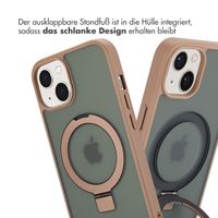Accezz Ring Stand Backcover mit MagSafe Apple iPhone 14 - Braun