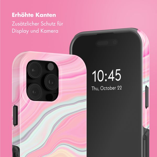 Selencia Vivid Tough Back Cover mit MagSafe für das iPhone 16 Pro - Pastel Lipstick Marble