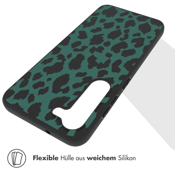 imoshion Design Hülle für das Samsung Galaxy S23 - Leopard - Grün / Schwarz