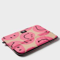 Wouf Smiley Laptop Hülle 13-14 Zoll - Laptop Sleeve - Rosa