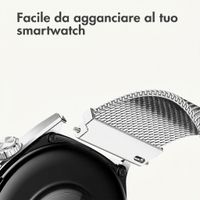 imoshion Mailändische Magnetarmband -   Universelle 20 mm Anschluss - Silber