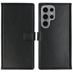 Selencia Echtleder Klapphülle Samsung Galaxy S24 Ultra - Schwarz
