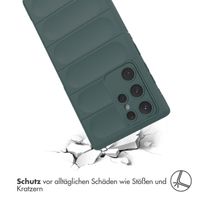imoshion EasyGrip Backcover Samsung Galaxy S22 Ultra - Dunkelgrün