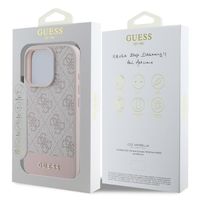 Guess Bottom Stripe 4G Back Cover Apple iPhone 16 Pro - Rosa