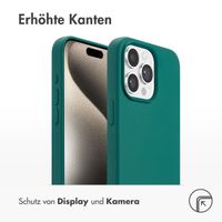 Accezz Liquid Silikoncase mit MagSafe iPhone 15 Pro Max - Forest Green