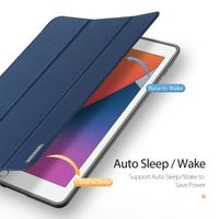 Dux Ducis Domo Klapphülle Apple iPad 9 (2021) 10.2 Zoll / iPad 8 (2020) 10.2 Zoll / iPad 7 (2019) 10.2 Zoll - Dunkelblau