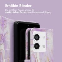 imoshion Design Klapphülle für das Xiaomi Redmi Note 13 (5G) - Purple Marble