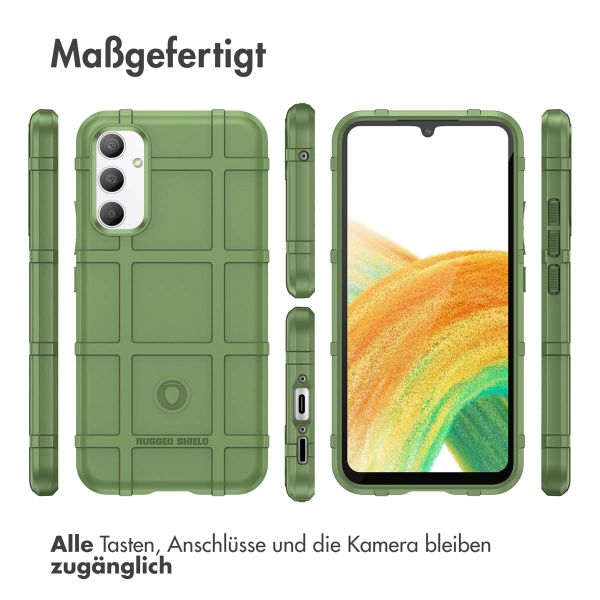 imoshion Rugged Shield Backcover Samsung Galaxy A34 (5G) - Dunkelgrün