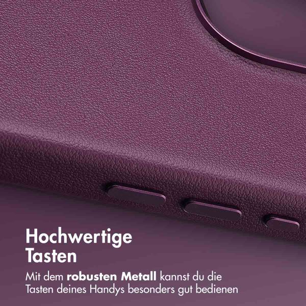 Accezz MagSafe Leather Backcover Apple iPhone 16 Pro Max - Heath Purple