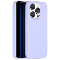 Accezz Liquid Silikoncase für das iPhone 15 Pro - Violett