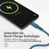 imoshion Braided USB-C-zu-USB Kabel - 2 Meter - Dunkelblau