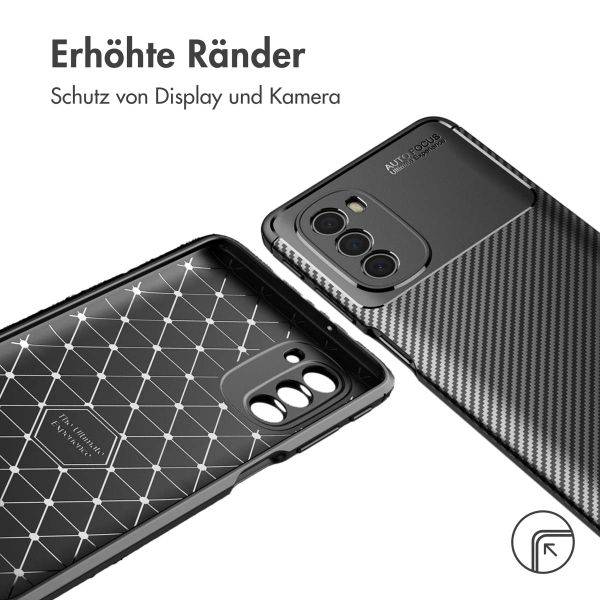 imoshion Carbon-Hülle für das Motorola Moto G51 - Schwarz