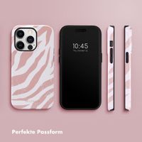 Selencia Vivid Back Cover Apple iPhone 14 Pro - Colorful Zebra Old Pink