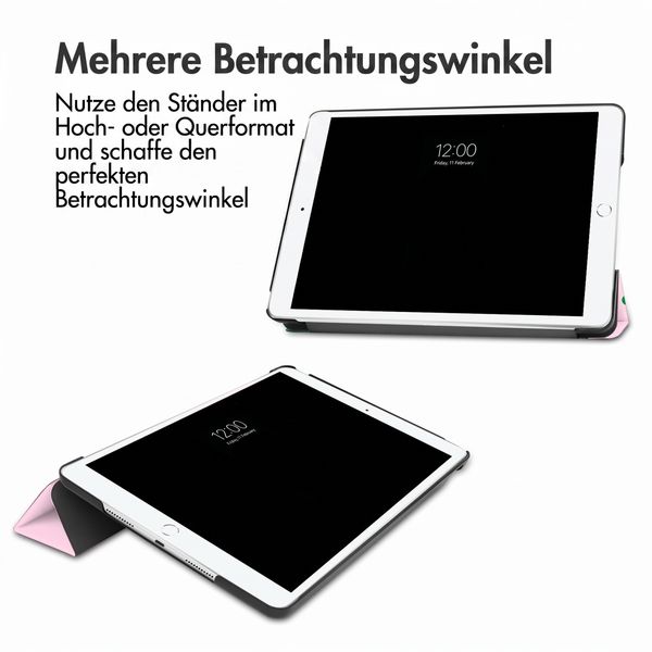 imoshion Design Trifold Klaphülle Apple iPad 9 (2021) 10.2 Zoll / iPad 8 (2020) 10.2 Zoll / iPad 7 (2019) 10.2 Zoll - Happy Dots
