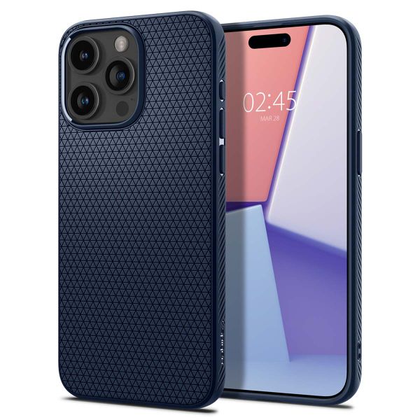 Spigen Liquid Air™ Case für das iPhone 15 Pro Max - Navy Blue