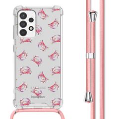 imoshion Design Hülle mit Band Samsung Galaxy A52(s) (5G/4G) - Crab Watercolor