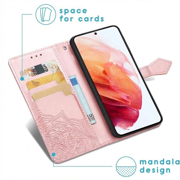 imoshion Mandala Klapphülle Samsung Galaxy S21 FE - Rosé gold