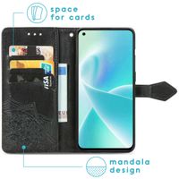 imoshion Mandala Klapphülle für das OnePlus Nord 2T - Schwarz