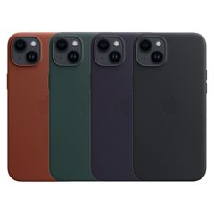 Apple 4 Pack Leder-Case MagSafe iPhone 14 Plus - Umber + Forest Green + Ink + Midnight