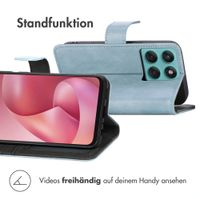 imoshion Luxuriöse Klapphülle Motorola Moto G57 Power - Hellblau