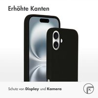 Accezz Liquid Silikoncase mit MagSafe für das iPhone 16 Plus - Schwarz