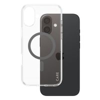 CARE by PanzerGlass Urban Combat Case MagSafe für das iPhone 16 Plus- Transparent / Blau