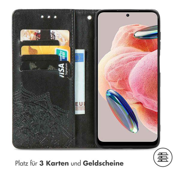 imoshion Mandala Klapphülle für das Xiaomi Redmi Note 12 (4G) - Schwarz